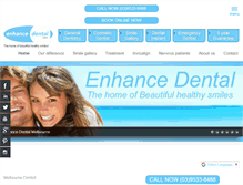 Tablet Screenshot of enhancedental.com